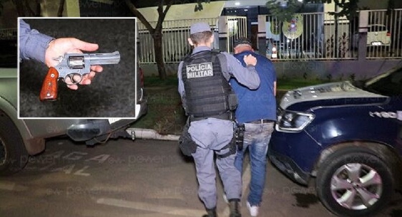 FALSO POLICIAL: Homem armado tenta se passar por Policial Penal e acaba preso pela PMMT