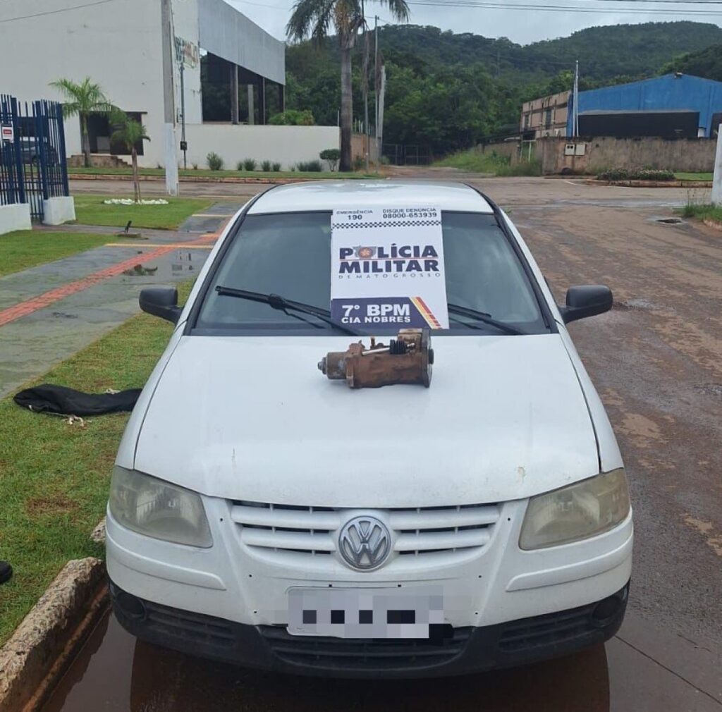PMMT prende em Nobres suspeito de integrar quadrilha de furto de módulos de caminhões