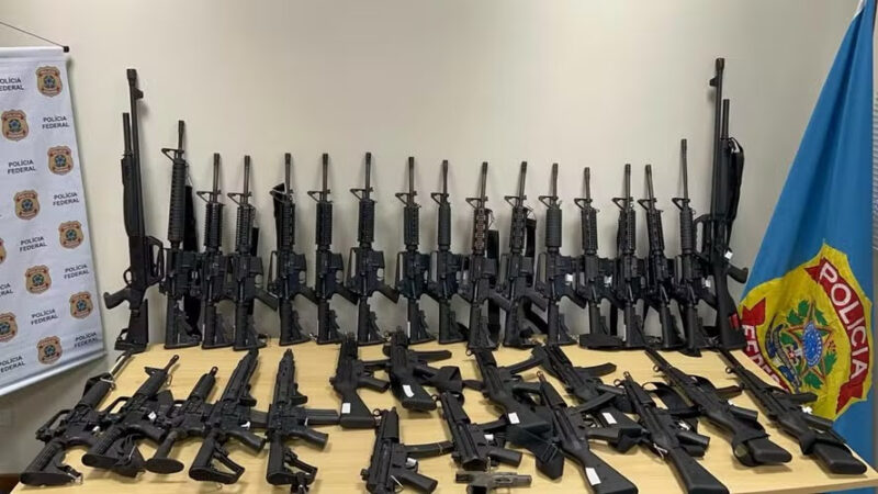 No Distrito Federal, 263 armas de fogo são apreendidas por órgãos federais em 16 meses