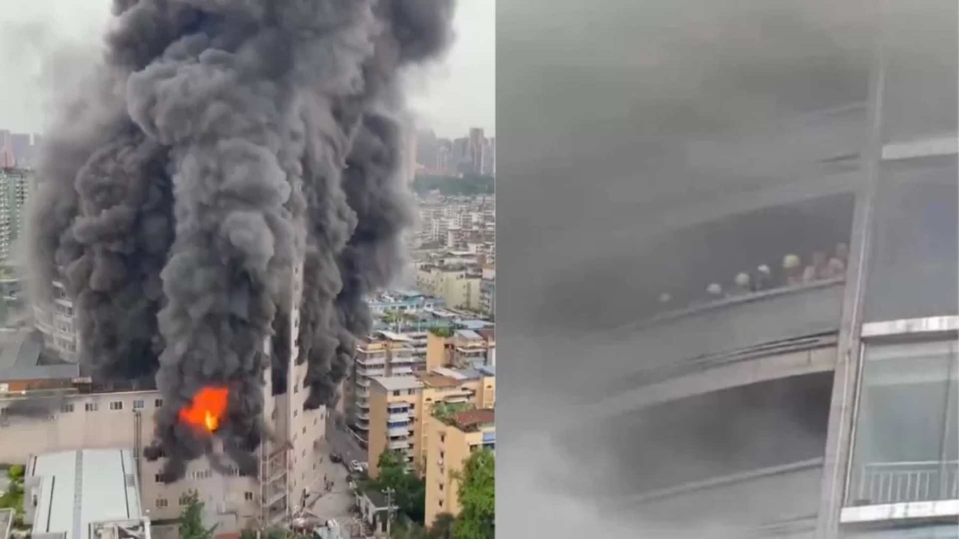 Incêndio de grandes proporções atinge shopping na China e deixa mortos