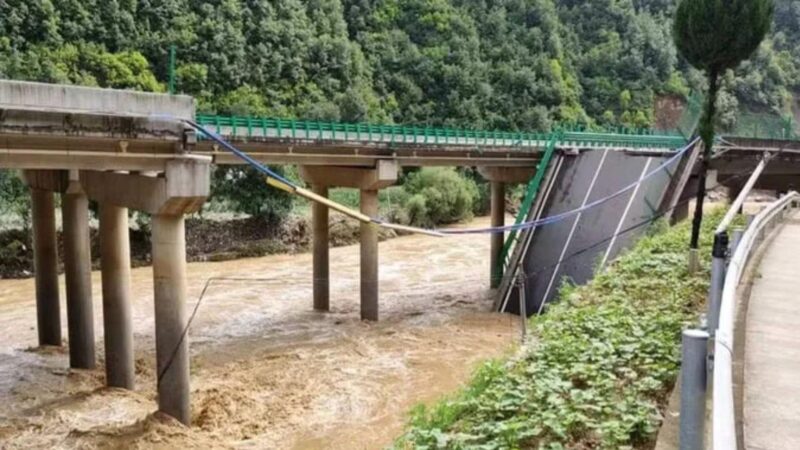 Ponte cai durante tempestade, mata 11 e deixa 30 desaparecidos na China