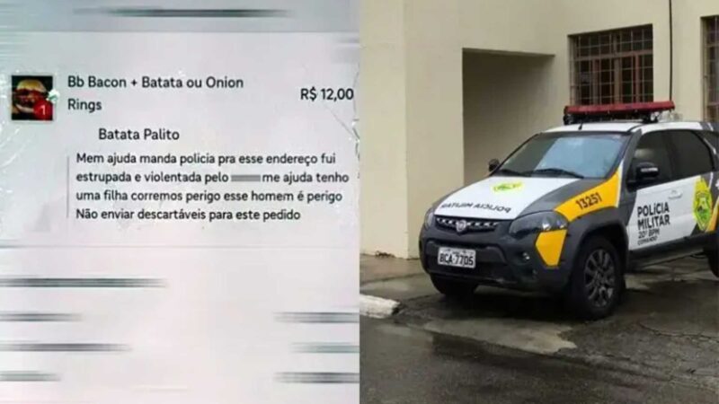 Suspeito de estupro é preso em Curitiba após vítima pedir socorro através do iFood