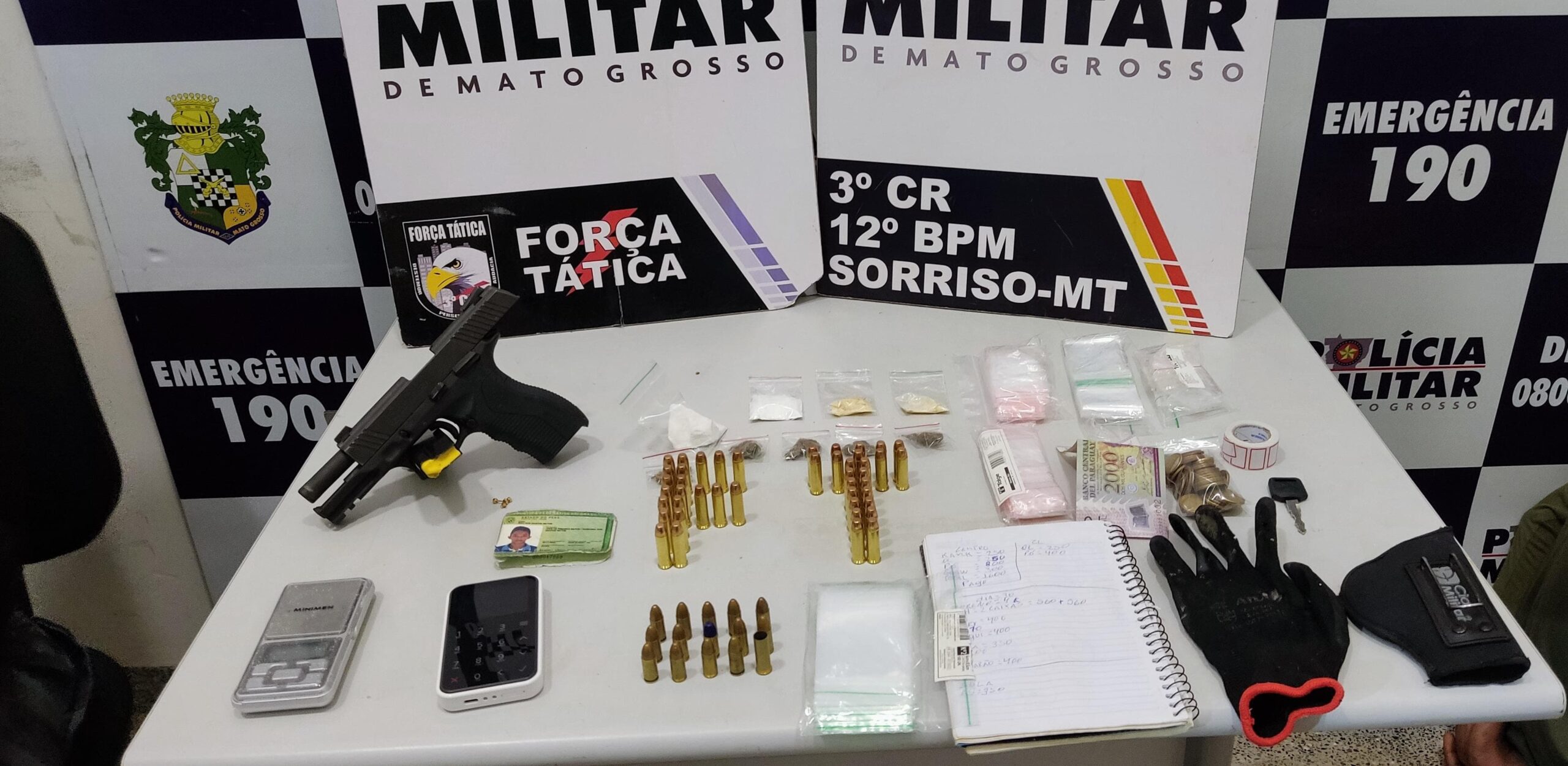 Polícia Militar desarticula quadrilha suspeita por tentativa de homicídio, tráfico e porte ilegal de arma de fogo