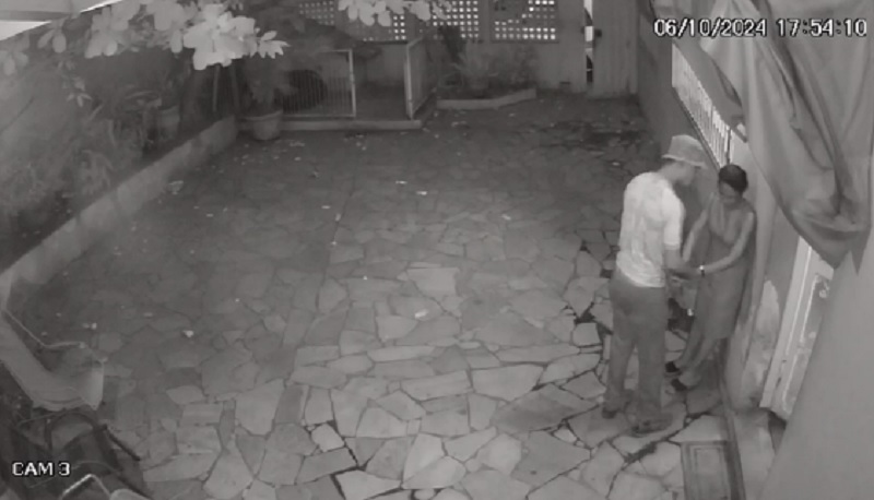Mãe de Dante de  Oliveira e assaltada em sua residência, Câmeras de Segurança registra momento