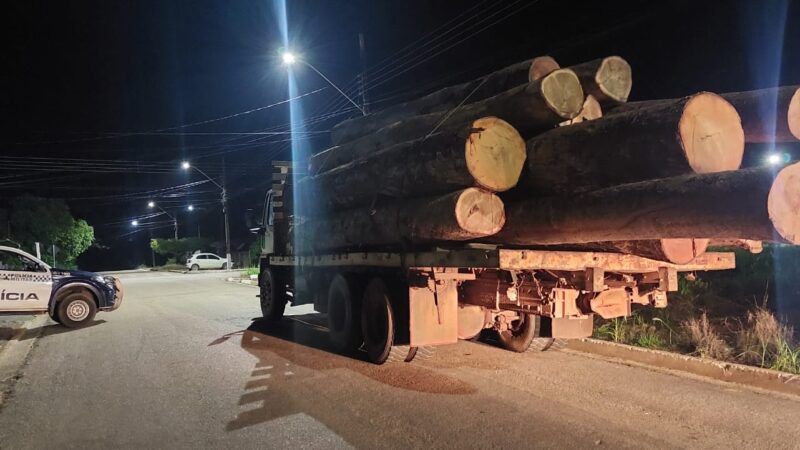 Polícia Militar prende homem por extração ilegal de madeira em Nova Monte Verde