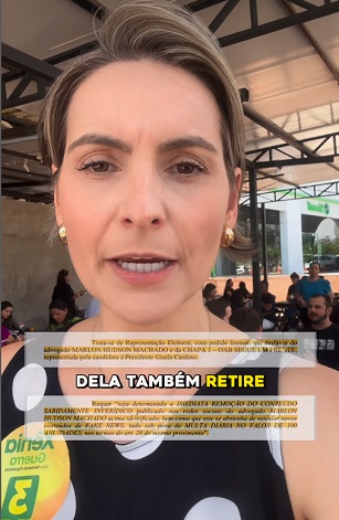 ELEIÇÔES OAB-MT : Comissão Eleitoral determina que Gisela Cardoso e seu marido retirem vídeos falsos contra Xênia Guerra
