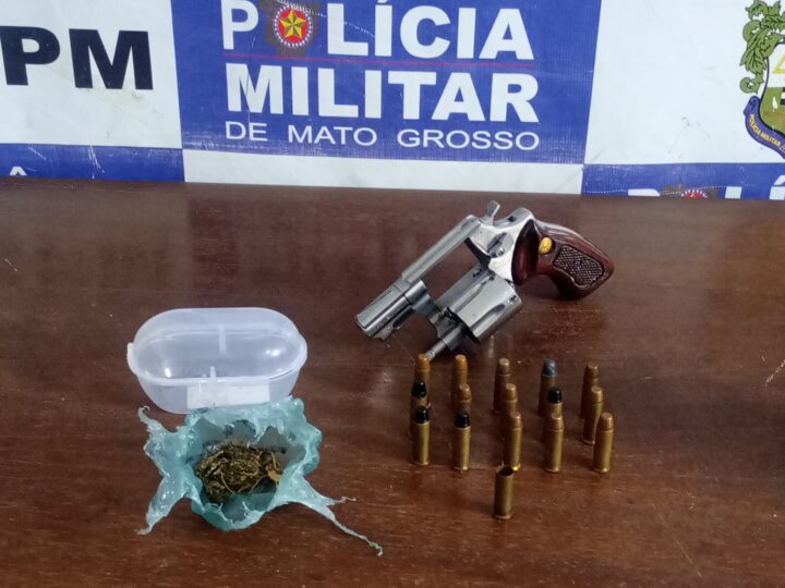 Suspeito de espancar esposa e ameaçá-la de morte com arma de fogo é preso pela PM