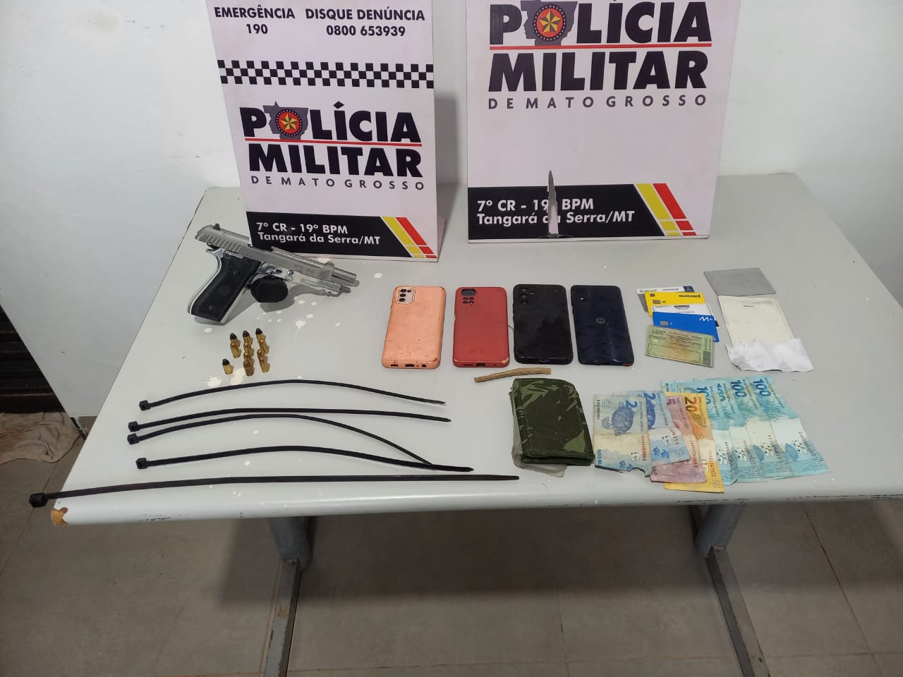 Polícia Militar apreende dois adolescentes por roubo a empresa em Tangará da Serra