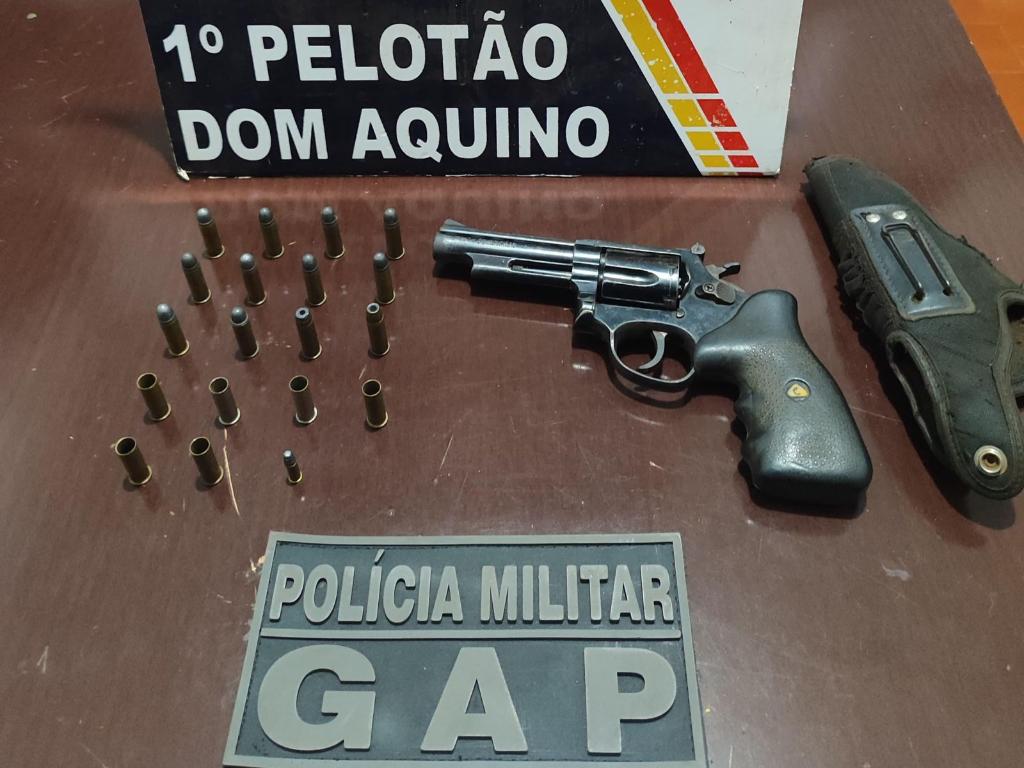 Homem é preso pela PM por porte ilegal de arma na zona rural de Dom Aquino