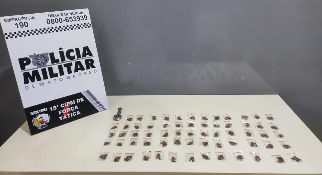 Força Tática prende traficante e apreende 64 porções de maconha em Mato Grosso – Jornal Advogado – Em Mato Grosso