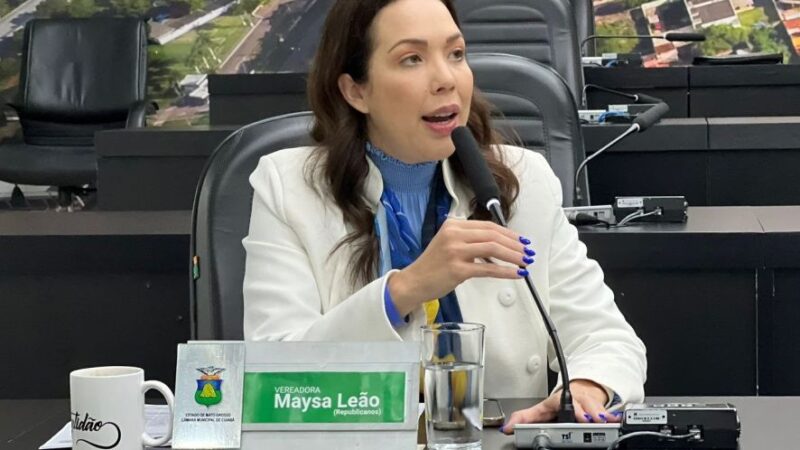 Vereadora rebate criticas e defende presidência de Samantha na CCJ da Câmara