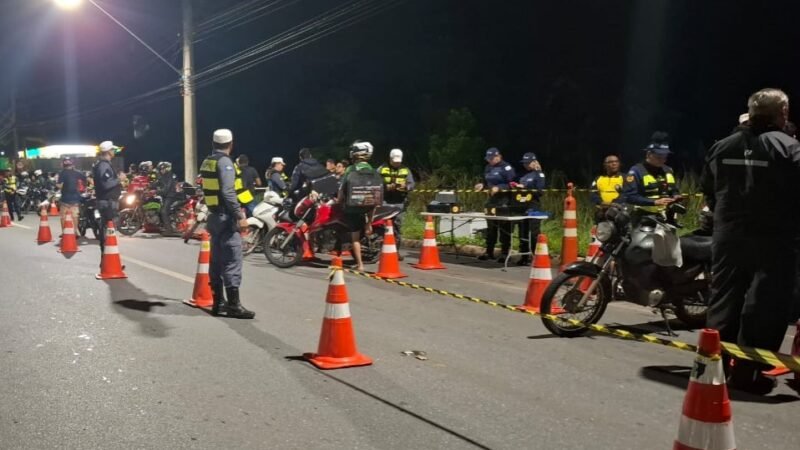 Operação Lei Seca termina com 2 prisões por embriaguez e 47 motocicletas guinchadas