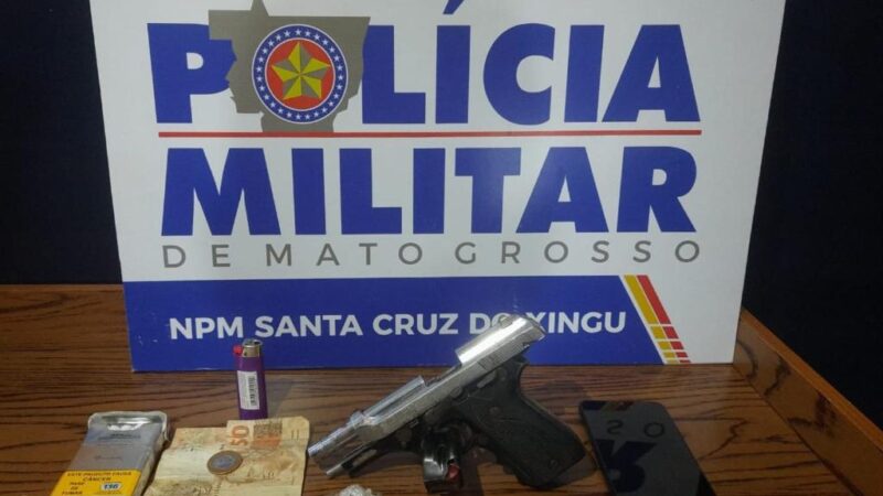 Polícia Militar prende suspeito por tentativa de roubo, sequestro e porte ilegal de arma de fogo