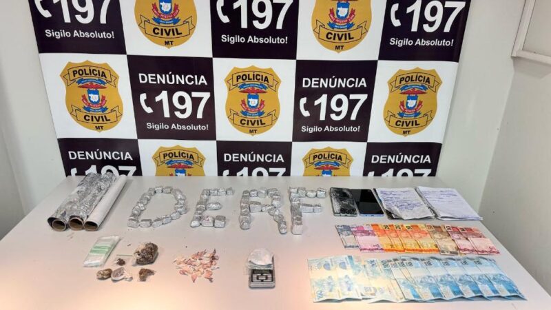 Polícia Civil desmantela ponto de venda de drogas e prende traficante de alta periculosidade