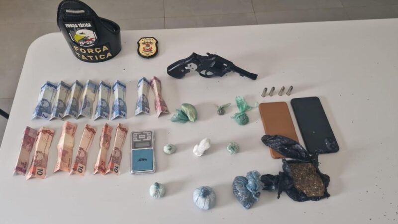 Polícias Civil e Militar prendem faccionados com drogas e arma de fogo em Matupá