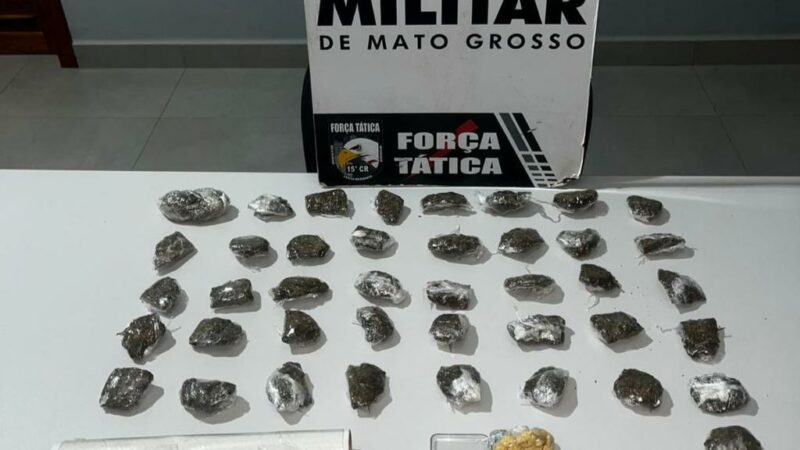 Força Tática apreende duas adolescentes por tráfico de drogas em Matupá