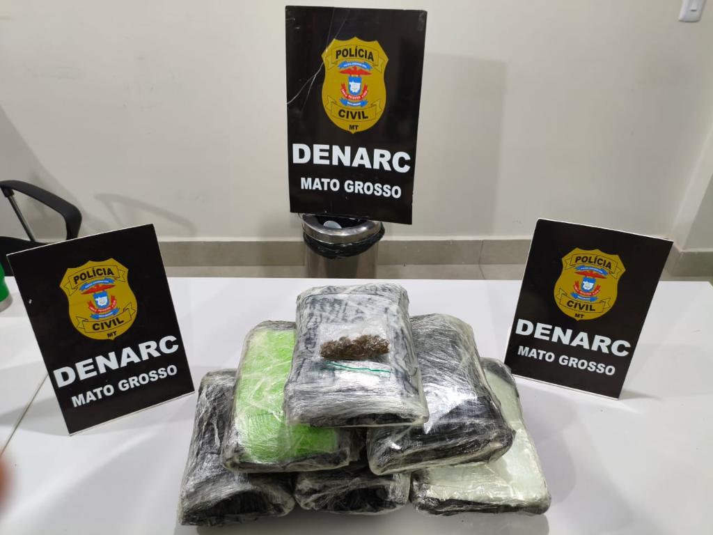 Polícia Civil prende irmãs que transportavam malas carregadas de entorpecentes em Cuiabá
