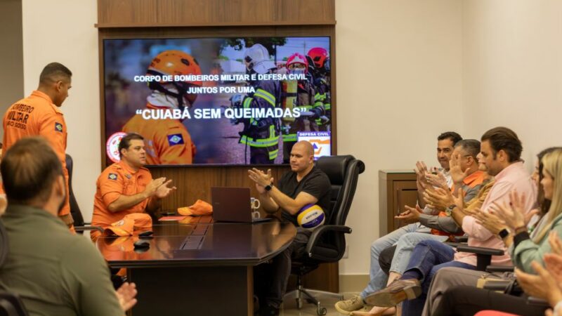 Prefeito recebe relatório que mostra redução de 90% das queimadas em Cuiabá