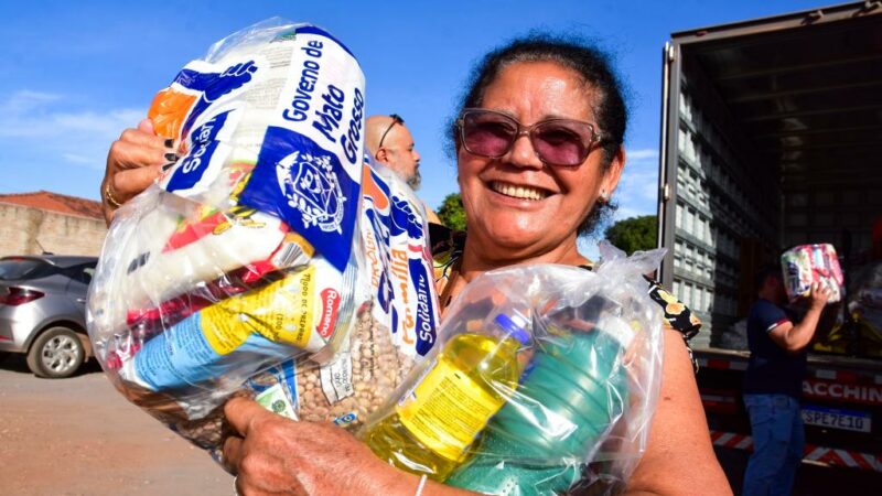 Estado distribui quase 280 mil cestas e reforça a segurança alimentar em Mato Grosso em 2025