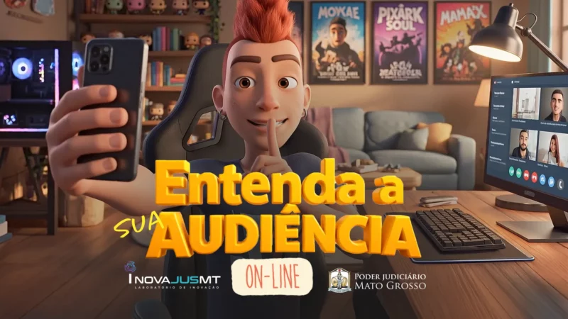 Linguagem simples: TJMT lança guia sobre audiência online da série “Entenda a Sua Audiência”