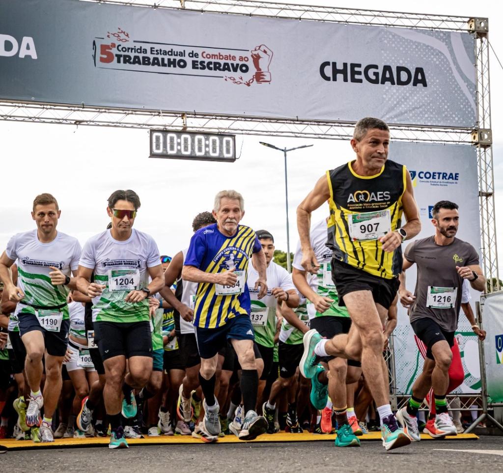 Mais 1,5 mil atletas participam da 5ª Corrida de Combate ao Trabalho Escravo em Cuiabá