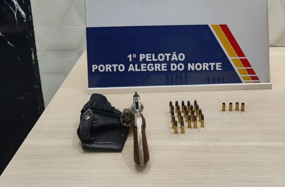 PM prende homem que efetuou disparos de arma contra residência em Porto Alegre do Norte