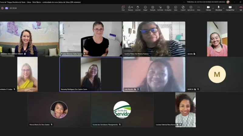 Curso de Libras fortalece inclusão no atendimento do TJMT