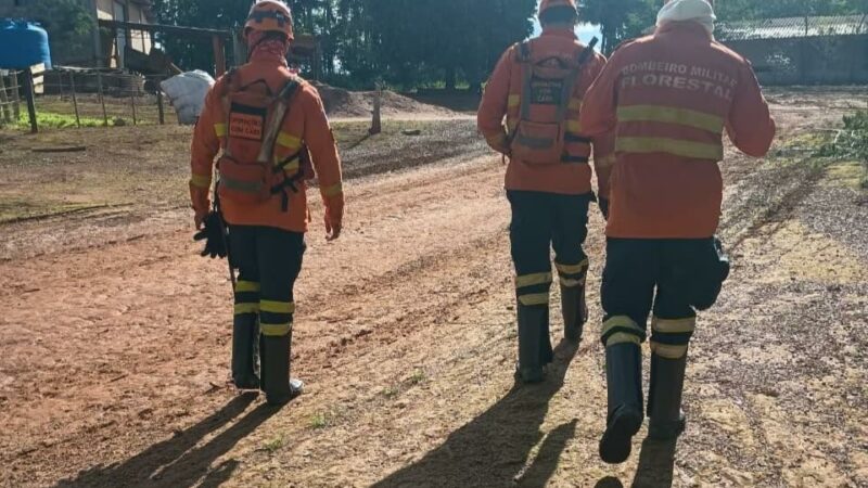 Corpo de Bombeiros localiza homem desaparecido há cinco dias em área de mata