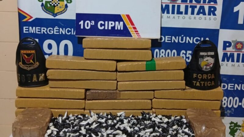 Rotam apreende 19 tabletes de entorpecentes e prende suspeito por tráfico em Aripuanã