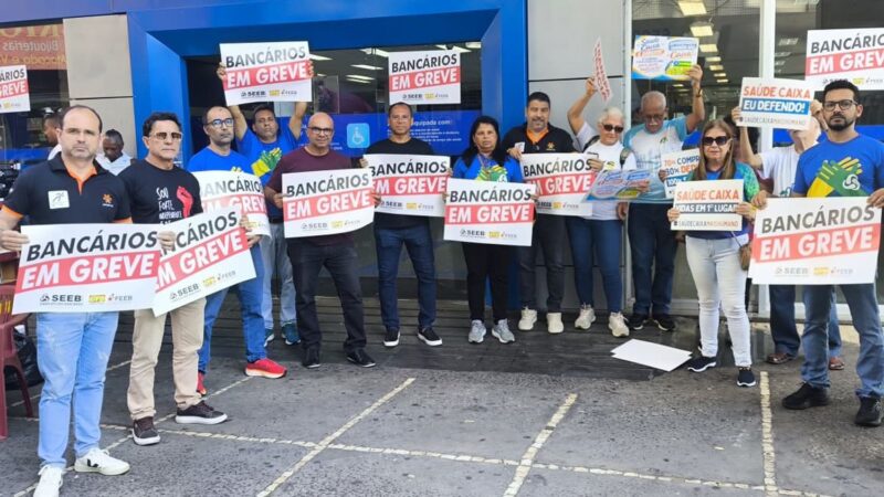 Bancários da Caixa mantêm greve em Mato Grosso e do Banco do Brasil aprovam acordo