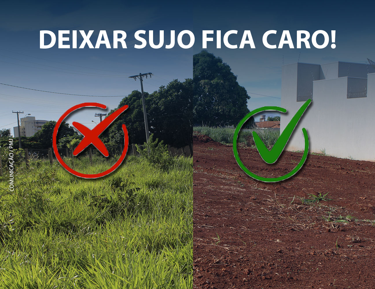 Prefeitura de Sorriso orienta proprietários a limpar terrenos autuados e evitar multas